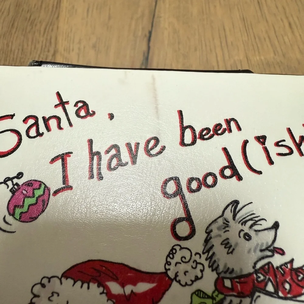 Vintage Brighton Christmas jewelry case with ‘Dear Santa, I’ve been good(ish)’ - Picture 11 of 11